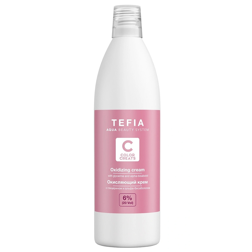 

Tefia Окисляющий крем с глицерином и альфа-бисабололом 6% (20 vol.), 1000 мл (Tefia, Color Creats)