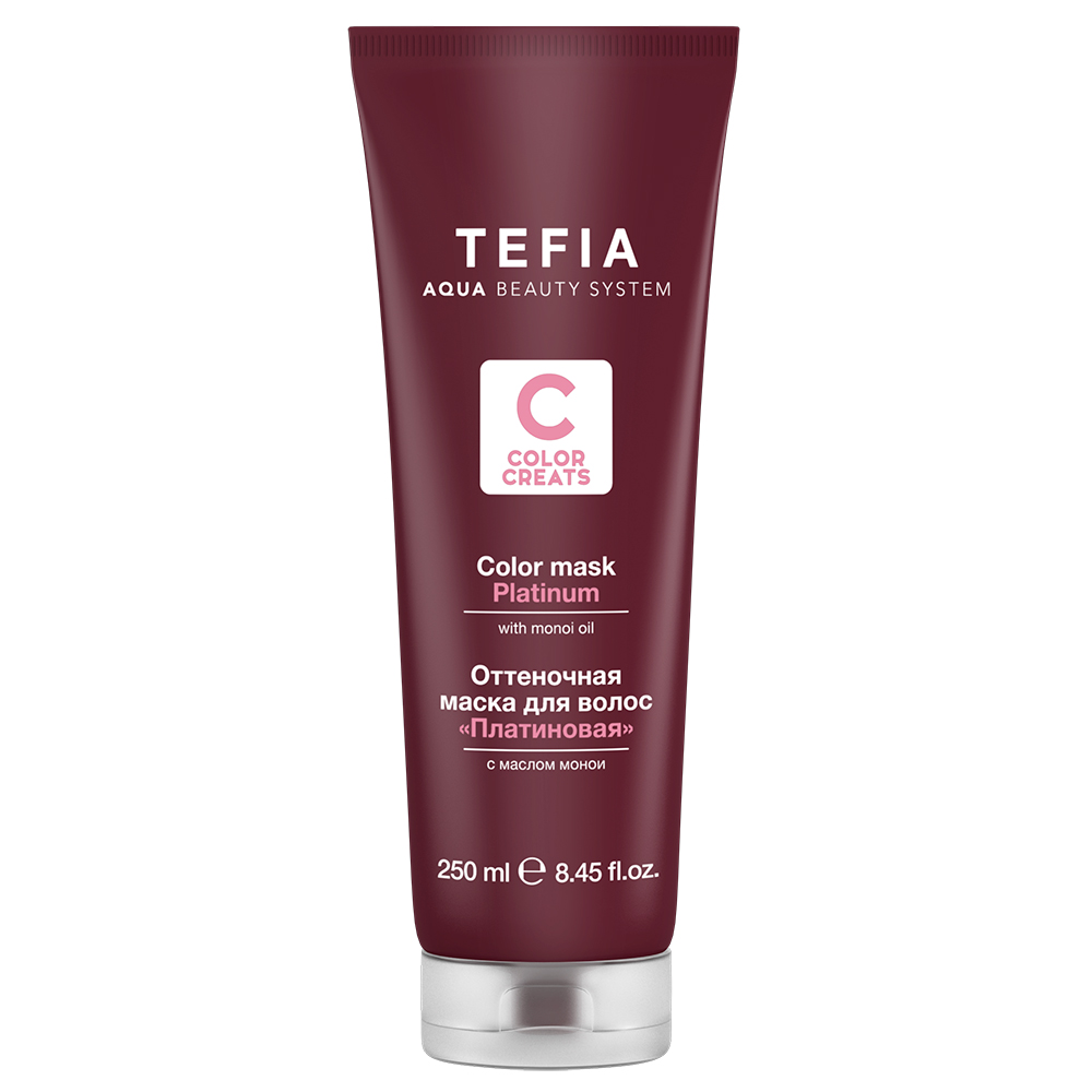 

Tefia Оттеночная маска для волос с маслом монои «Платиновая», 250 мл (Tefia, Color Creats)