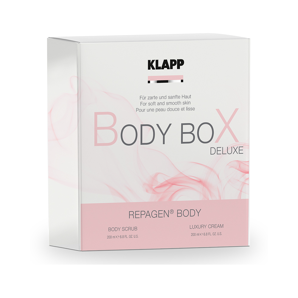 

Klapp Клапп Набор для ухода за телом "Deluxe" (скраб для тела 200 мл + люкс-крем для тела 200 мл) (Klapp, Body), Body