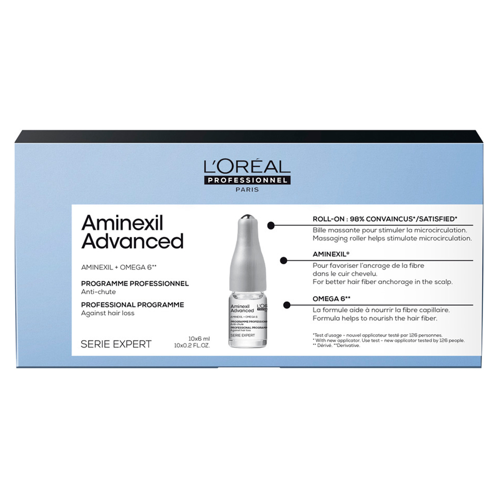 LOreal Professionnel Лосьон в монодозах Aminexil Advanced от выпадения волос, 10х6 мл (LOreal Professionnel, Уход за волосами)