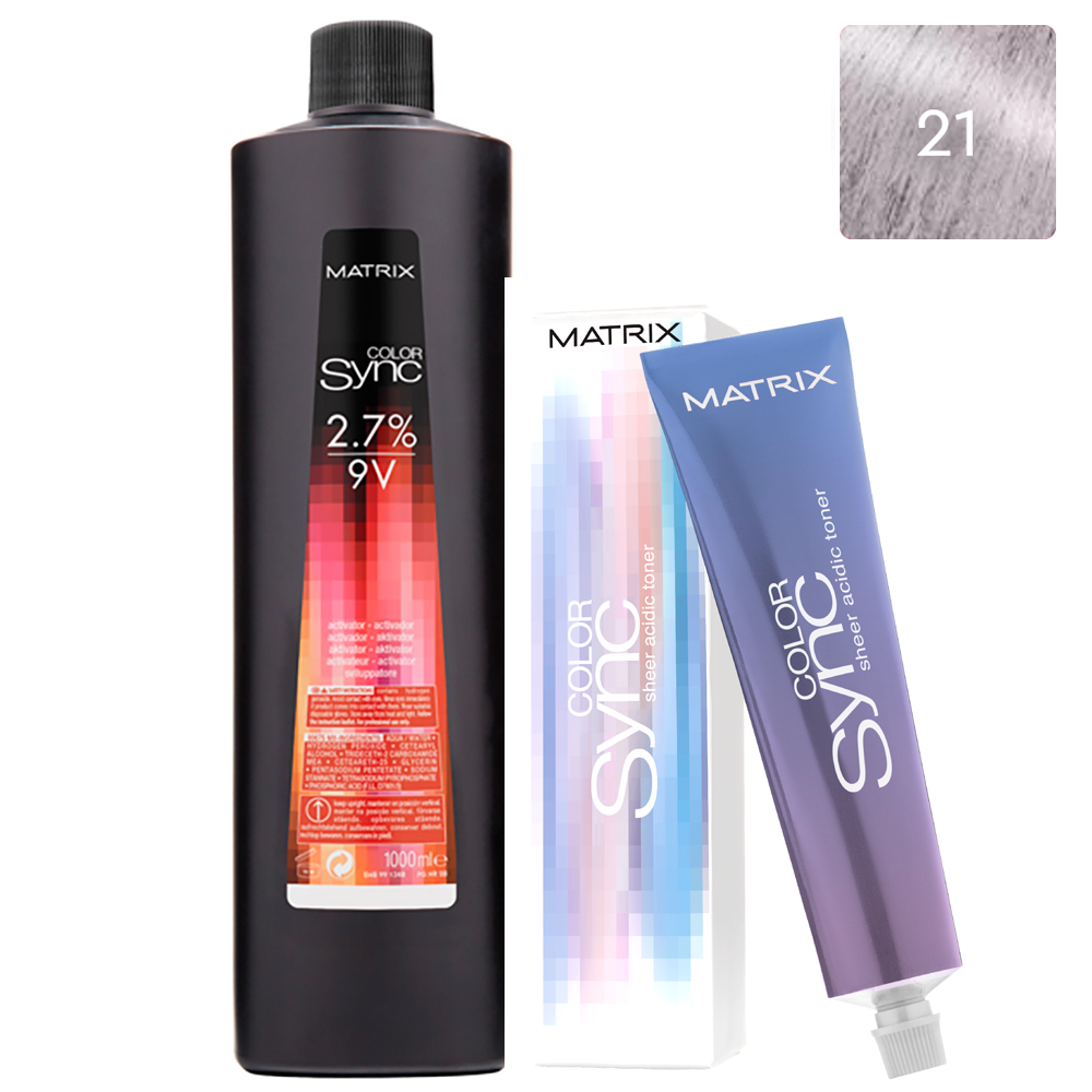 

Matrix Набор Легкий тонер с кислым pH Sheer Acidic Toner Прозрачный Перламутровый, 90 мл + Активатор, 2,7%, 1000 мл (Matrix, Окрашивание)