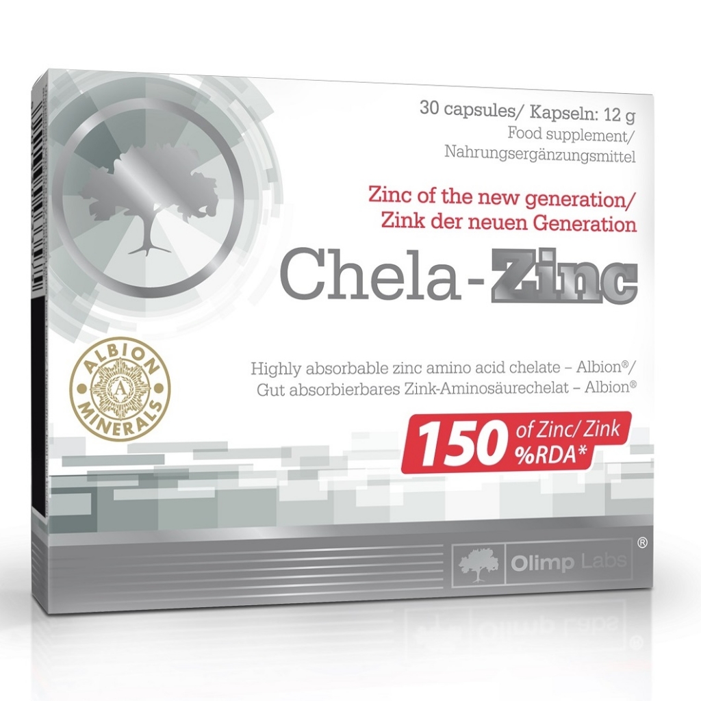 Olimp Labs Биологически активная добавка к пище Chela-Zinc 490 мг, 30 капсул (Olimp Labs, Мужское здоровье)
