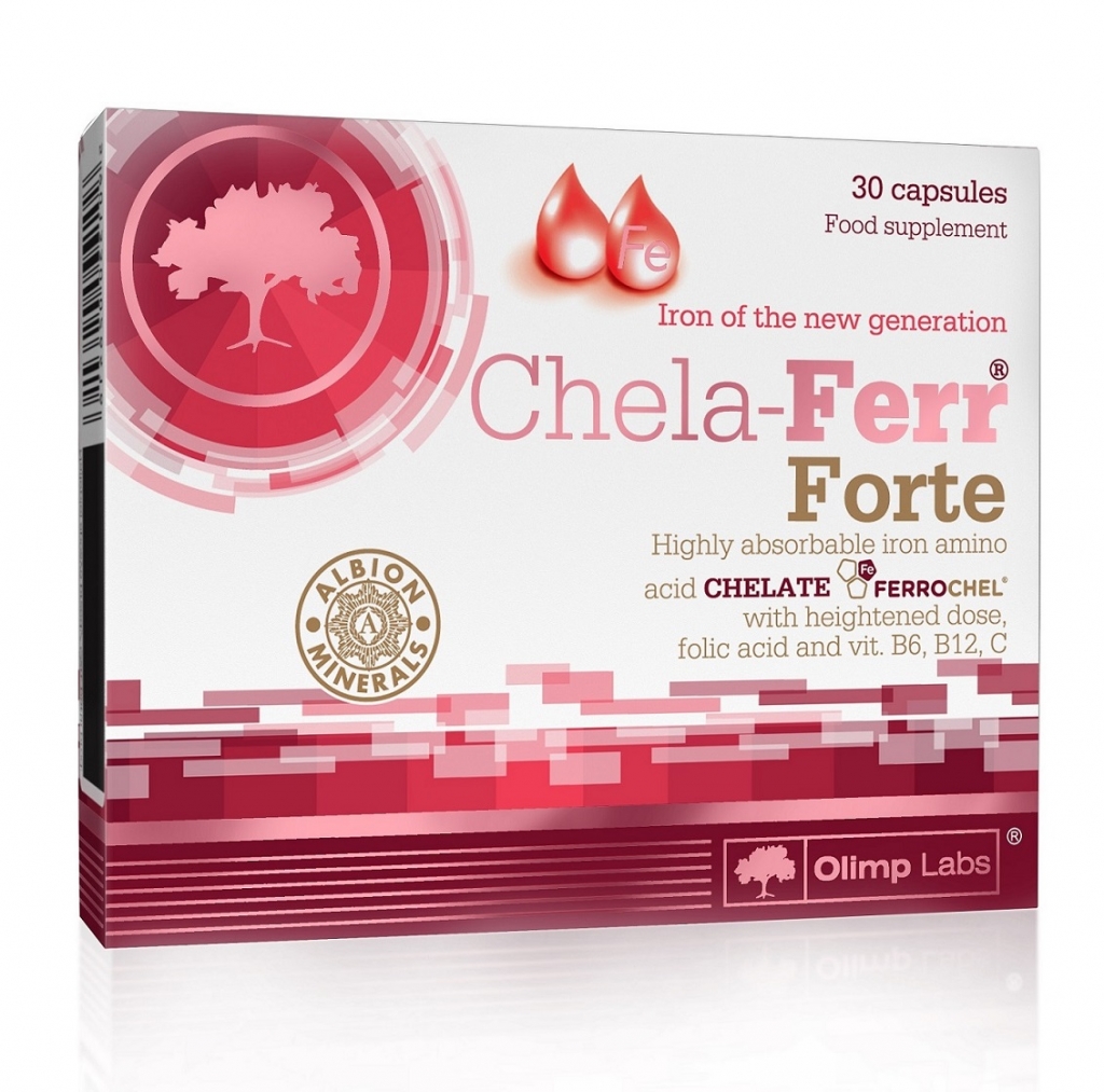 Olimp Labs Биологически активная добавка к пище Chela-Ferr Forte 380 мг, 30 капсул (Olimp Labs, Витамины и Минералы)