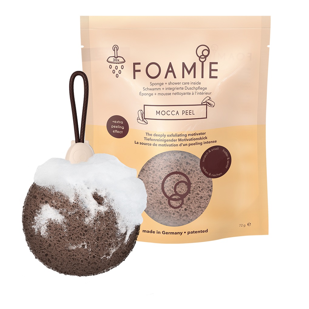 Foamie Пенящаяся губка для душа Mocca Peel (Foamie, Губки)