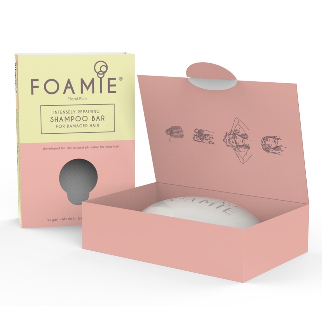 Foamie Твердый шампунь Floral Flair для поврежденных волос, 108 г (Foamie, Шампуни)