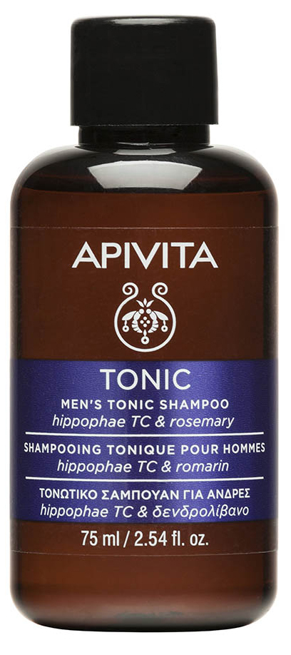 Apivita Шампунь тонизирующий против выпадения волос для мужчин, 75 мл (Apivita, Hair)