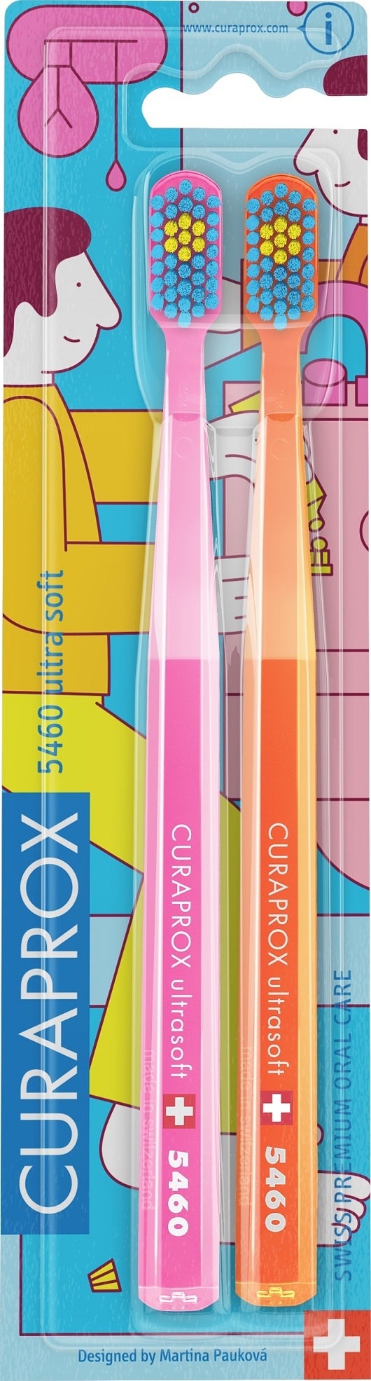 Купить Curaprox Набор зубных щеток CS Duo Bathroom Ultra Soft, 2 шт (Curaprox, Мануальные зубные щетки)
