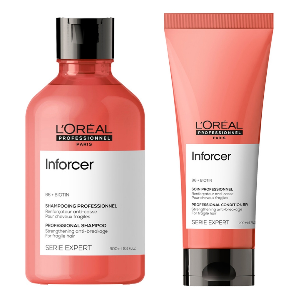 LOreal Professionnel Набор Inforcer для ломких волос (Шампунь, 300 мл + Кондиционер, 200 мл) (LOreal Professionnel, Уход за волосами)