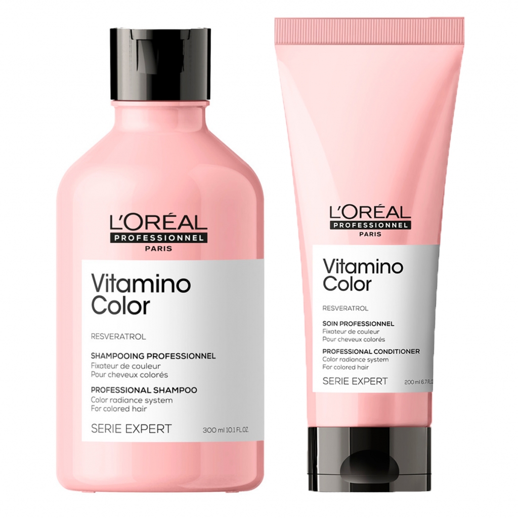 Купить L'Oreal Professionnel Набор Vitamino Color для окрашенных волос (Шампунь, 300 мл + Кондиционер, 200 мл) (L'Oreal Professionnel, Уход за волосами)