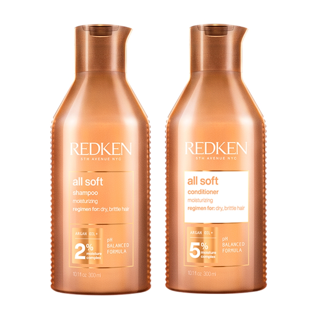 Купить Redken Набор All Soft для сухих и ломких волос (Шампунь, 300 мл + Кондиционер, 300 мл) (Redken, Уход за волосами)