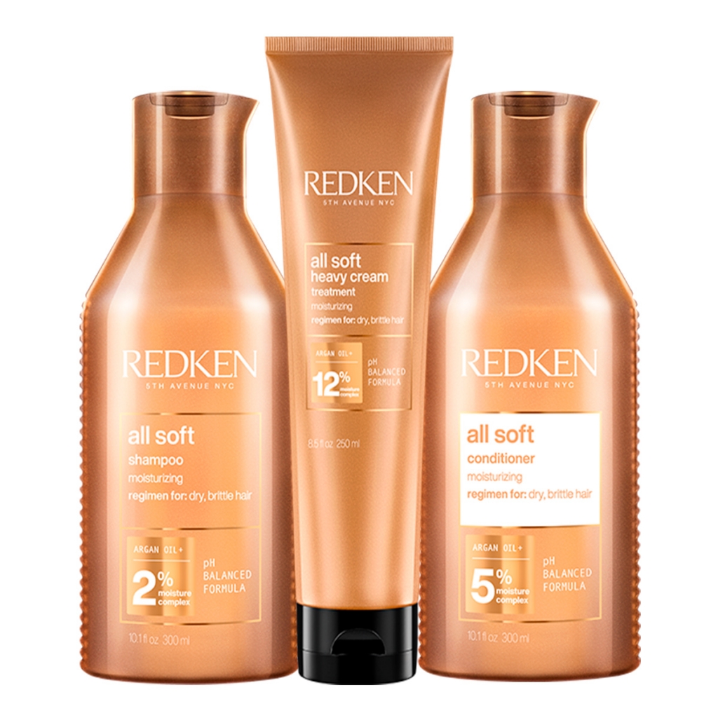 Купить Redken Набор All Soft для сухих и ломких волос (Шампунь, 300 мл + Кондиционер, 300 мл + Маска, 250 мл) (Redken, Уход за волосами)