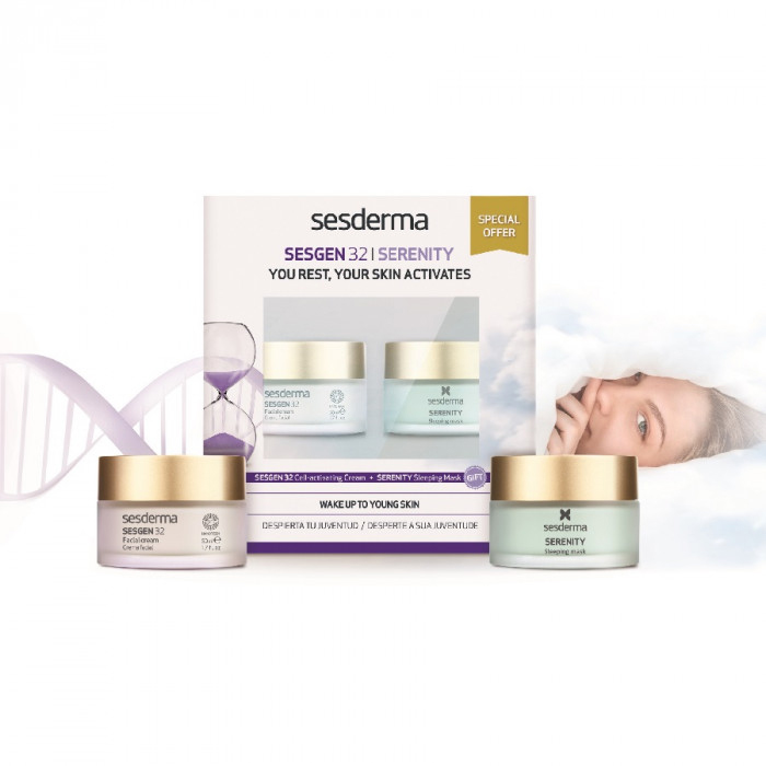 

Sesderma Набор: Крем клеточный активатор Sesgen 32, 50 мл + Маска ночная для лица Serenity, 50 мл (Sesderma, Sesgen 32)