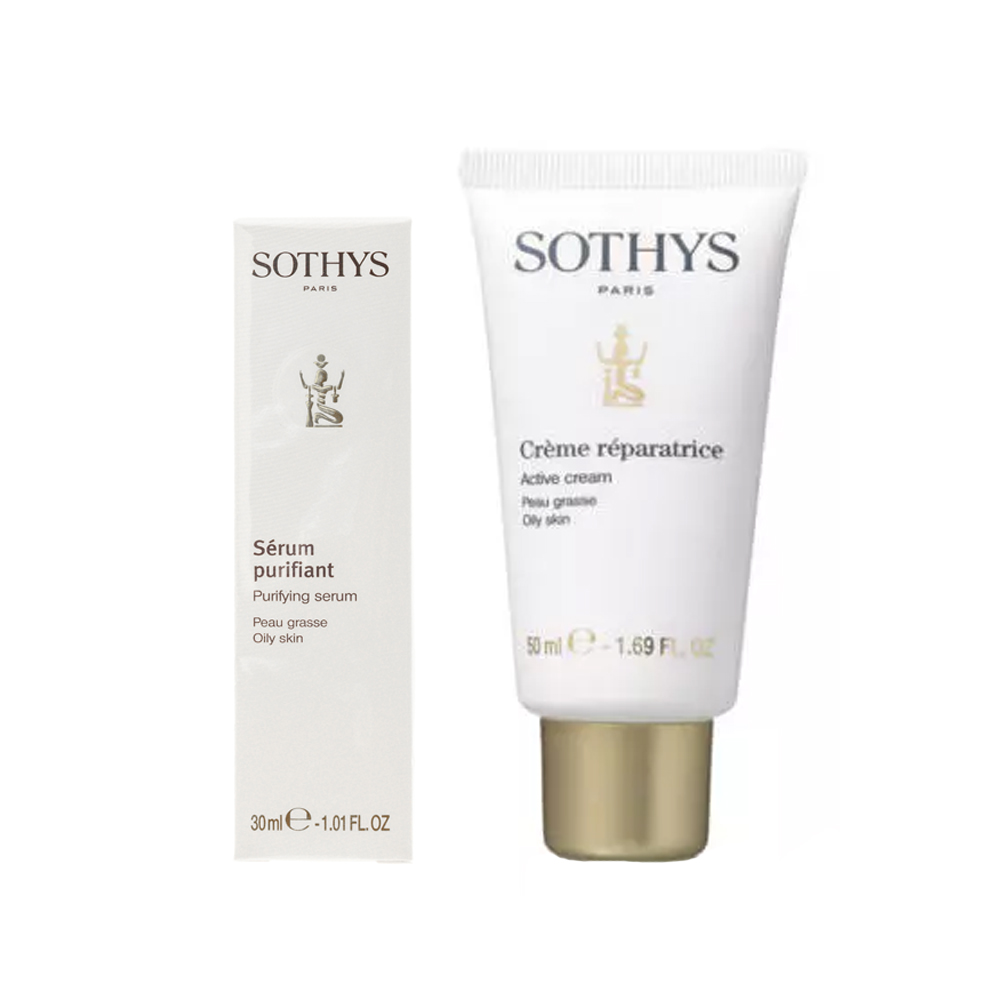 

Sothys Paris Набор "Для жирной кожи": сыворотка 30 мл + крем 50 мл (Sothys Paris, Oily Skin Sothys)