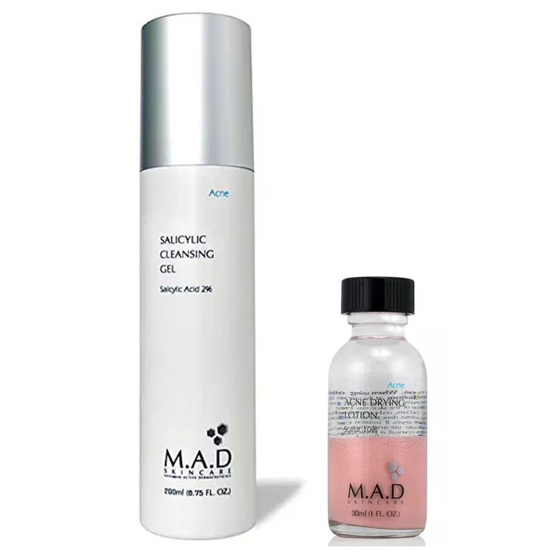 

M.A.D. Набор "Против акне": очищающий гель 200 мл + лосьон 30 мл (M.A.D., Acne)