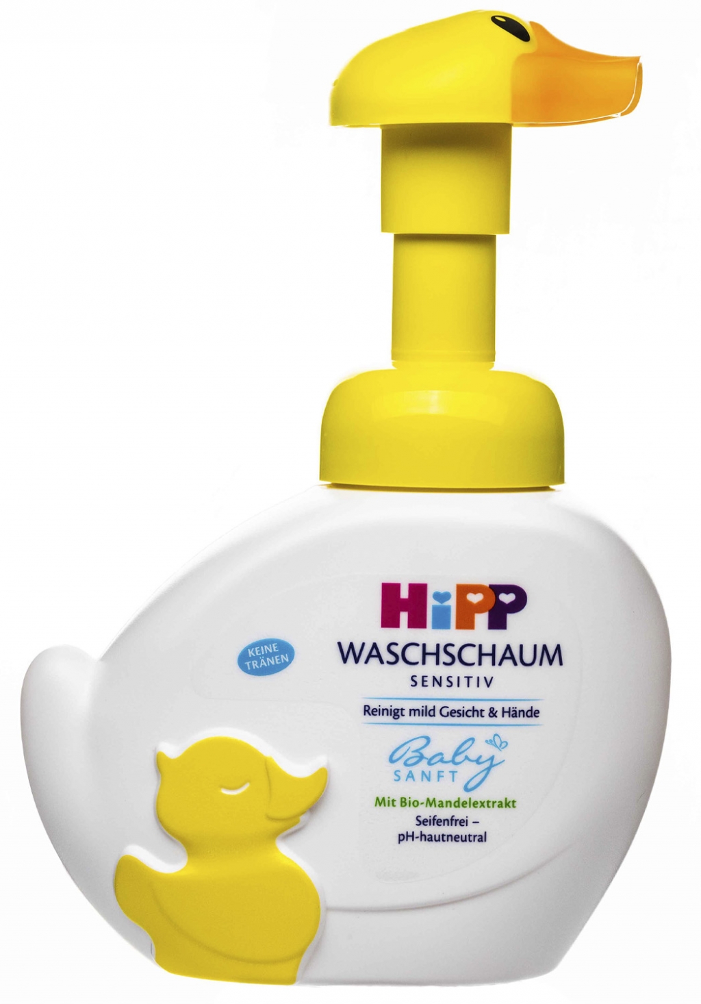 Купить Hipp Детская моющая пенка для лица и рук “Уточка” Babysanft для чувствительной кожи, с дозатором, 250 мл (Hipp, Уход за кожей)
