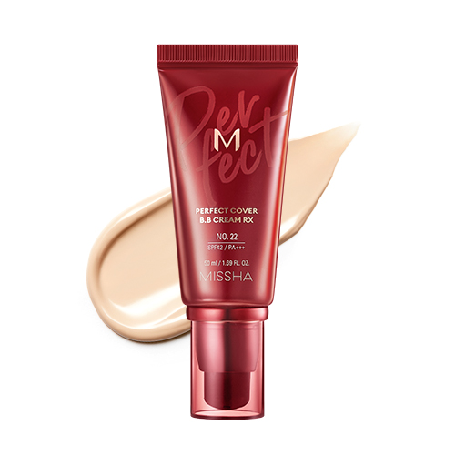 Missha Тональный BB крем M Perfect Cover BB Cream Rx № 22 Neutral Beige, 50 мл (Missha, Perfect Cover)