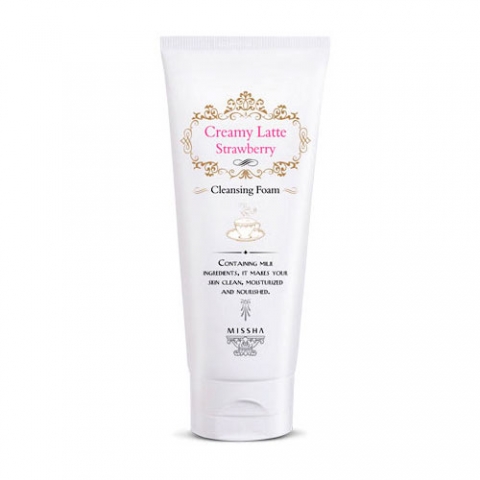 

Missha Очищающая пенка для лица Cleansing Foam Strawberry, 172 мл (Missha, Cremy Latte)