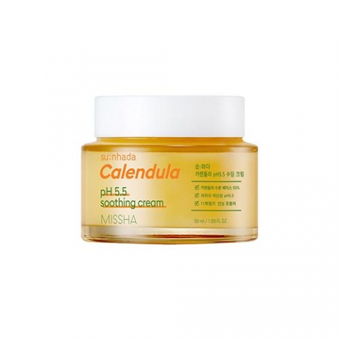 

Missha Успокаивающий крем для лица с календулой, 50 мл (Missha, Su:Nhada Calendula pH Balancing & Soothing)