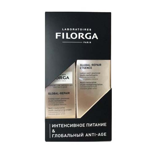 

Filorga Набор (питательный омолаживающий лосьон 150 мл + питательный омолаживающий крем 30 мл) (Filorga, Global-Repair)