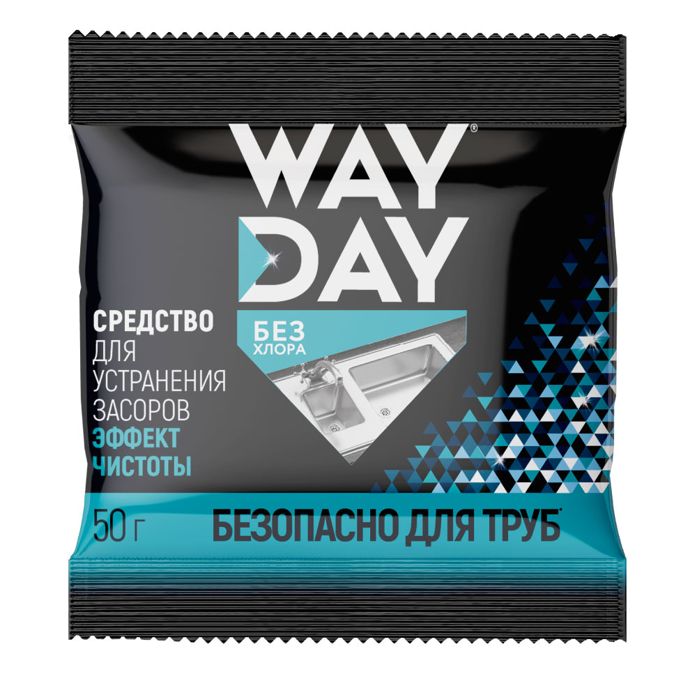 

WayDay Средство для устранения засоров "Эффект чистоты", 50 г (WayDay, Средства для уборки)