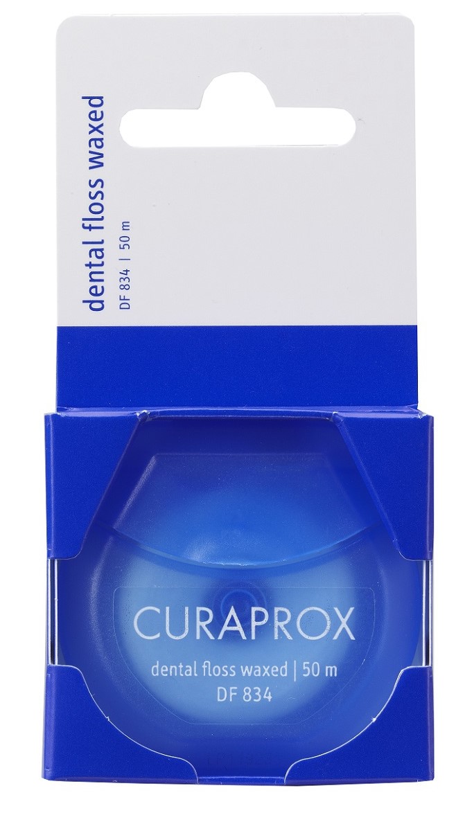 Curaprox Межзубная мятная нить, 50 м (Curaprox, Зубные нити)