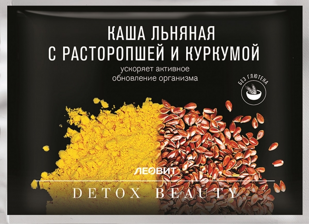 Леовит Льняная каша с расторопшей и куркумой, 25 г (Леовит, Detox Beauty) от Socolor