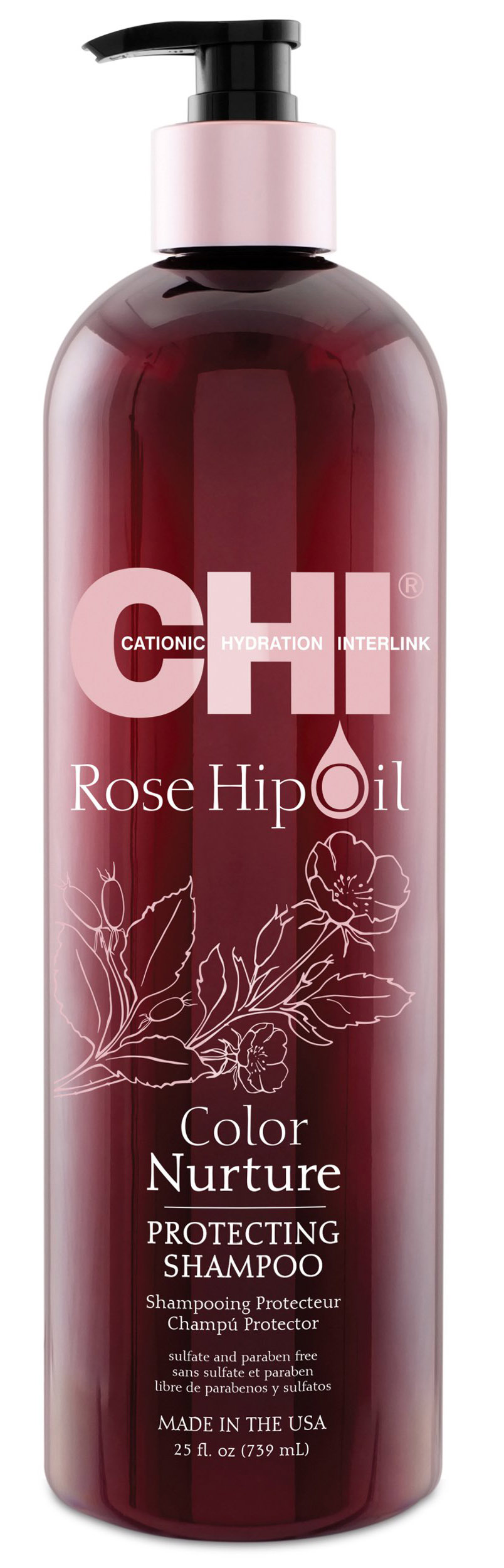 Купить Chi Шампунь с маслом дикой розы Поддержание цвета , 739 мл (Chi, Rose Hip Oil)