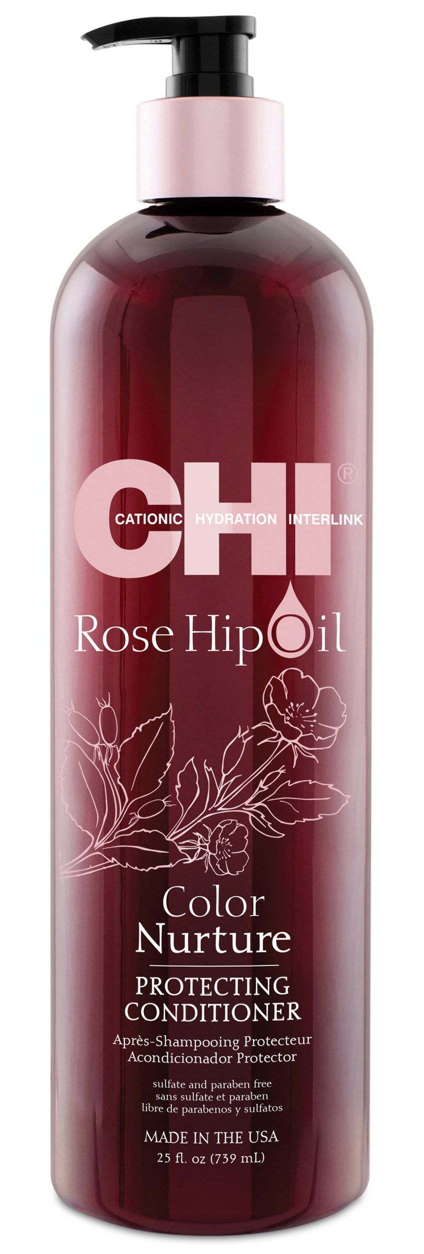 Купить Chi Кондиционер с маслом дикой розы Поддержание цвета , 739 мл (Chi, Rose Hip Oil)