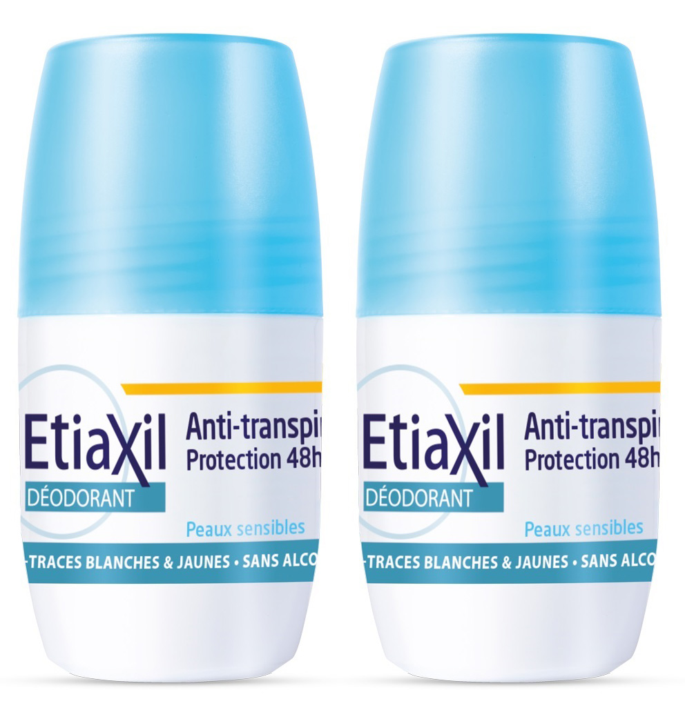 

Etiaxil Набор роликовых дезодорантов для чувствительной кожи, 2 х 50 мл (Etiaxil, Среднее потоотделение)