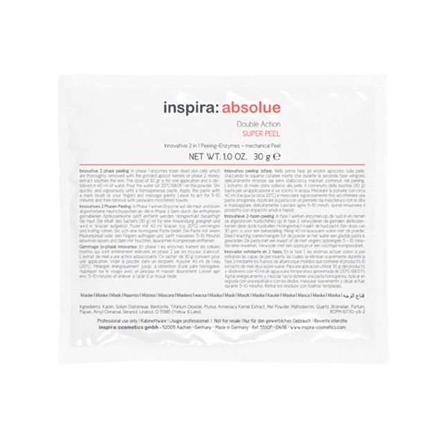 

Inspira Cosmetics Энзимный скраб 2 в 1 Pin Double Action Super Peel, 30 г (Inspira Cosmetics, Inspira Absolue)