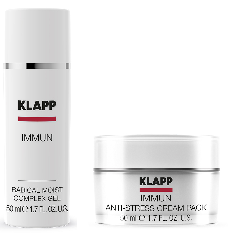 Купить Klapp Набор Увлажнение и анти-стресс (маска 50 мл + гель-эмульсия 50 мл) (Klapp, Immun)