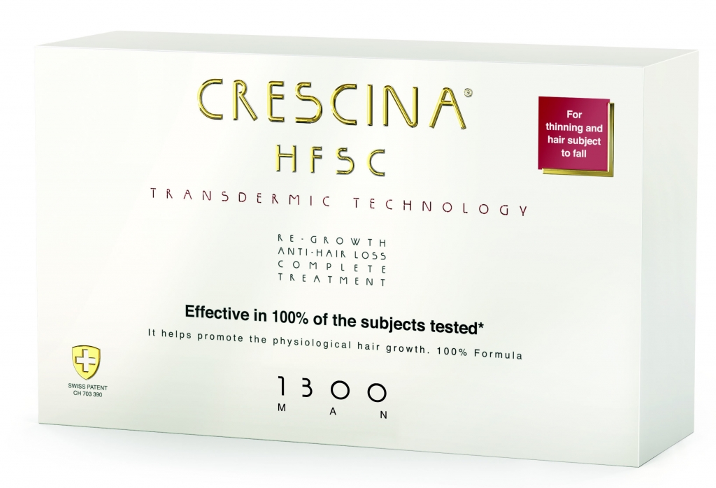Crescina Комплекс Transdermic для мужчин: лосьон для возобновления роста волос №10 + лосьон против выпадения волос №10 (Crescina, Transdermic)