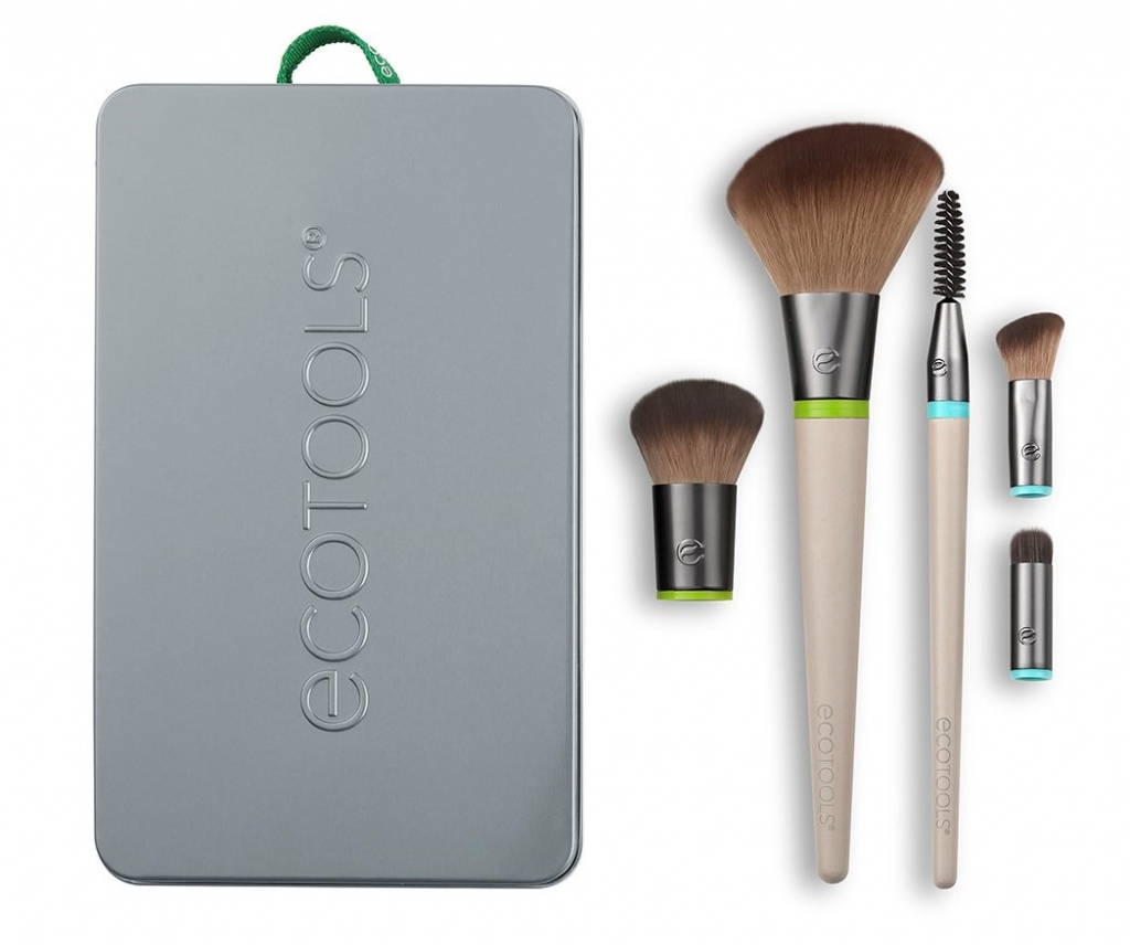 Купить Eco Tools Набор кистей для макияжа Daily Essentials Total Face Kit: 5 сменных насадок и 2 ручки (Eco Tools, Interchangeables)