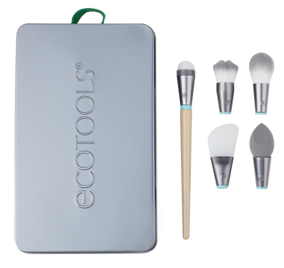 Eco Tools Набор аксессуаров и кистей для макияжа Wake Up And Glow Brush Set (Eco Tools, Interchangeables)