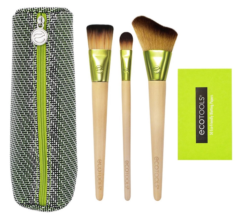 

Eco Tools Набор кистей для макияжа с косметичкой Travel and Glow (Eco Tools, Everyday Сollection)