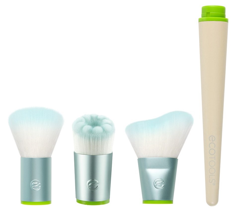 Eco Tools Набор кистей для макияжа со сменными насадками Interchangeables Blush + Glow (Eco Tools, Holiday Collection)