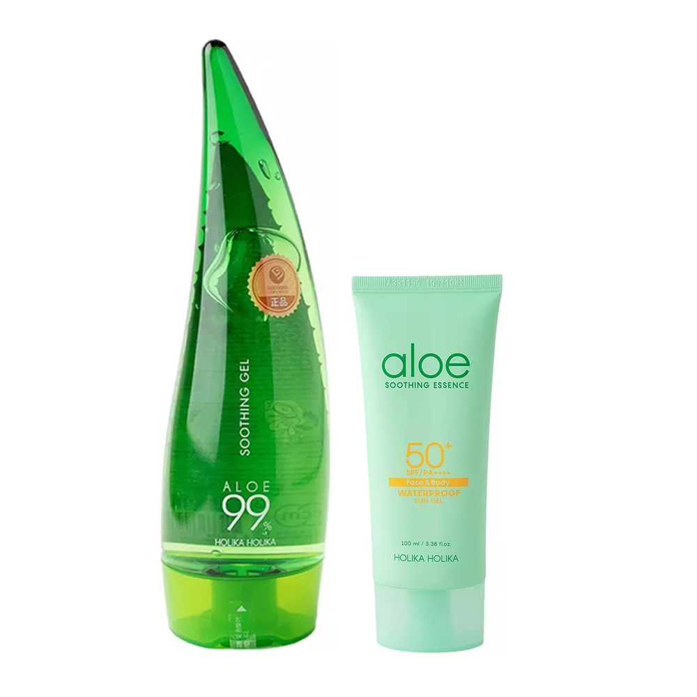 

Holika Holika Набор "Алоэ Вера": гель 250 мл + солнцезащитный гель 100 мл (Holika Holika, Aloe)