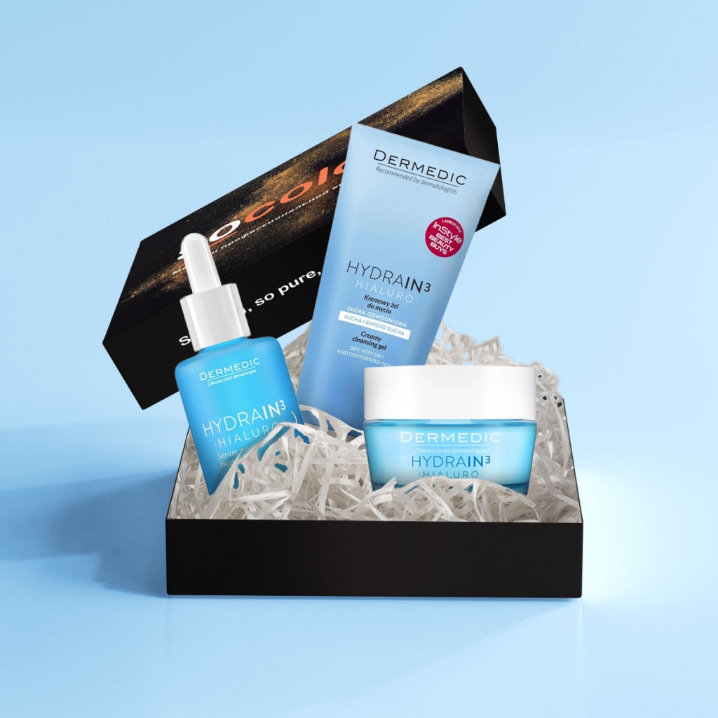 

SocolorBeautyBox Новогодний набор Dermedic Hydrain3 (гель для умывания 200 мл + крем 50 г + сыворотка 30 г) (SocolorBeautyBox, )