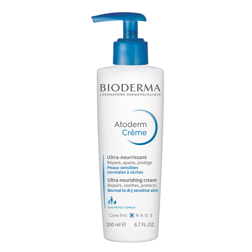 Bioderma Питательный увлажняющий крем для лица и тела Ultra с помпой, 200 мл (Bioderma, Atoderm)