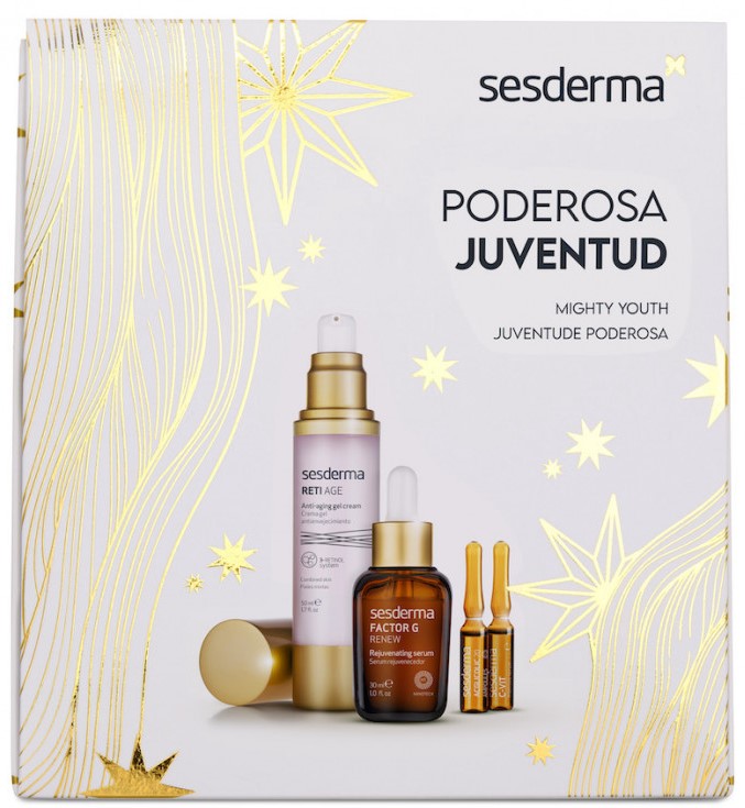 

Sesderma Подарочный набор: сыворотка 30 мл + крем-гель 15 мл + ампулы 2 х 1,5 мл + ампулы 3 х 1,5 мл (Sesderma, Factor G)
