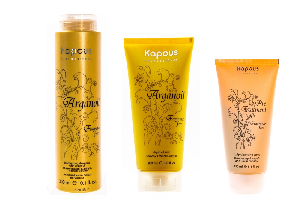 Купить Kapous Professional Набор для волос PreTreatment (Скраб, 150 мл + Шампунь, 300 мл + Бальзам, 200 мл) (Kapous Professional, Fragrance free)