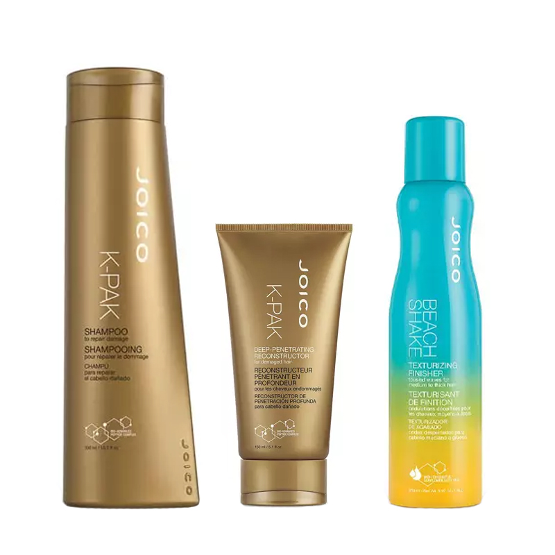 

Joico Набор для поврежденных волос: шампунь 300 мл + маска 150 мл + текстурайзер финишный 250 мл (Joico, Реконструкция и восстановление)