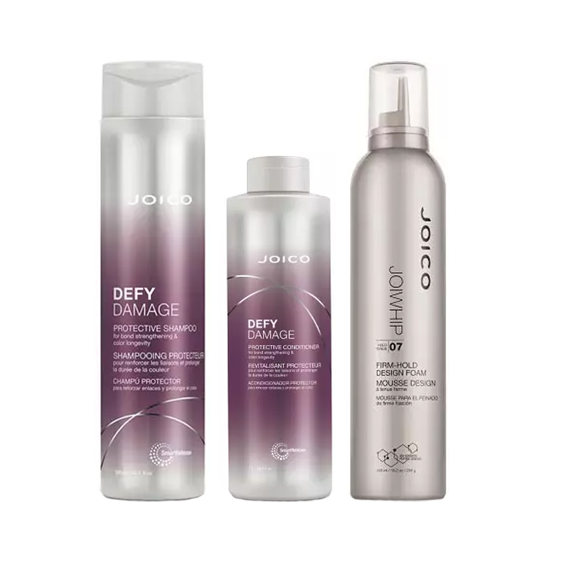 

Joico Набор для защиты цвета волос: шампунь-бонд 300 мл + кондиционер-бонд 250 мл + мусс для укладки 300 мл (Joico, Защита от повреждений волос)