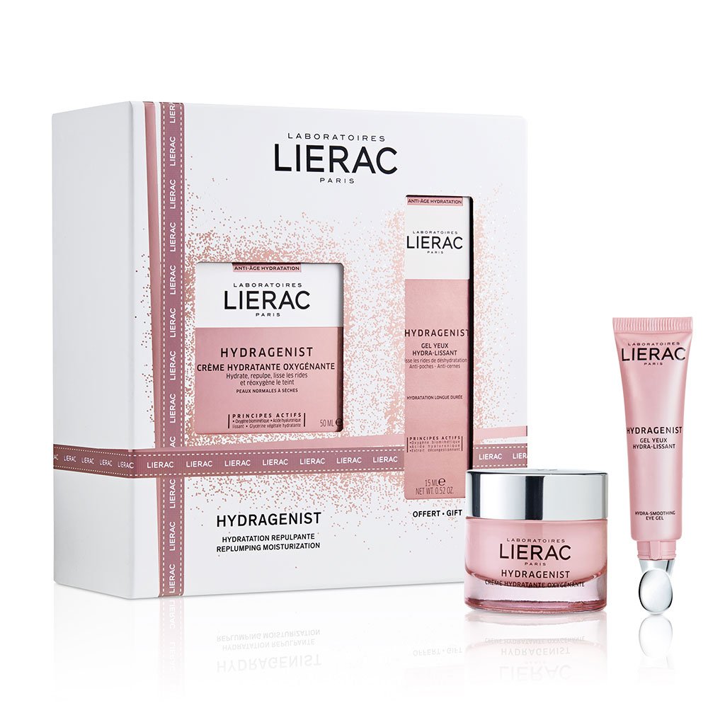 

Lierac Подарочный набор (крем кислородный увлажняющий 50 мл + увлажняющий гель для контура глаз против морщин, 15 мл) (Lierac, Hydragenist)