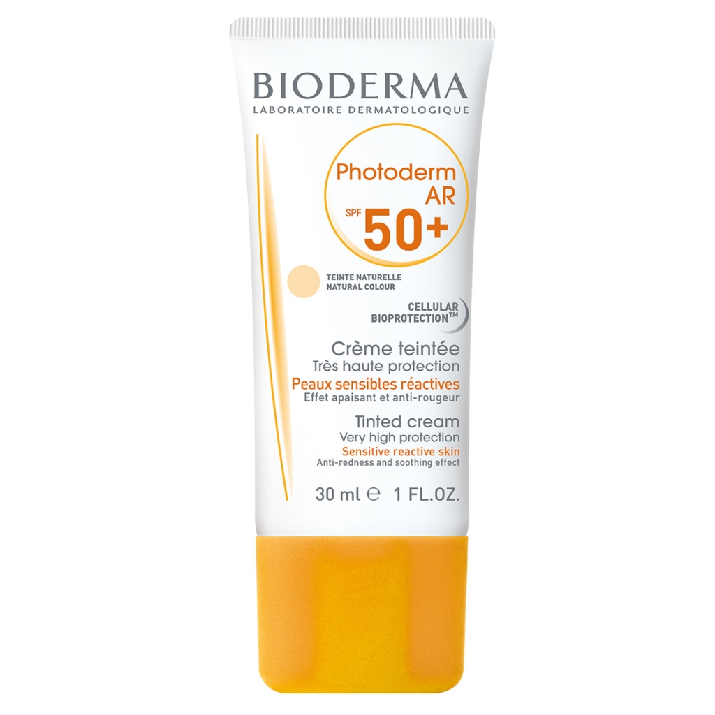 Bioderma Солнцезащитный крем с тоном для кожи с покраснениями AR SPF50+, 30 мл (Bioderma, Photoderm)