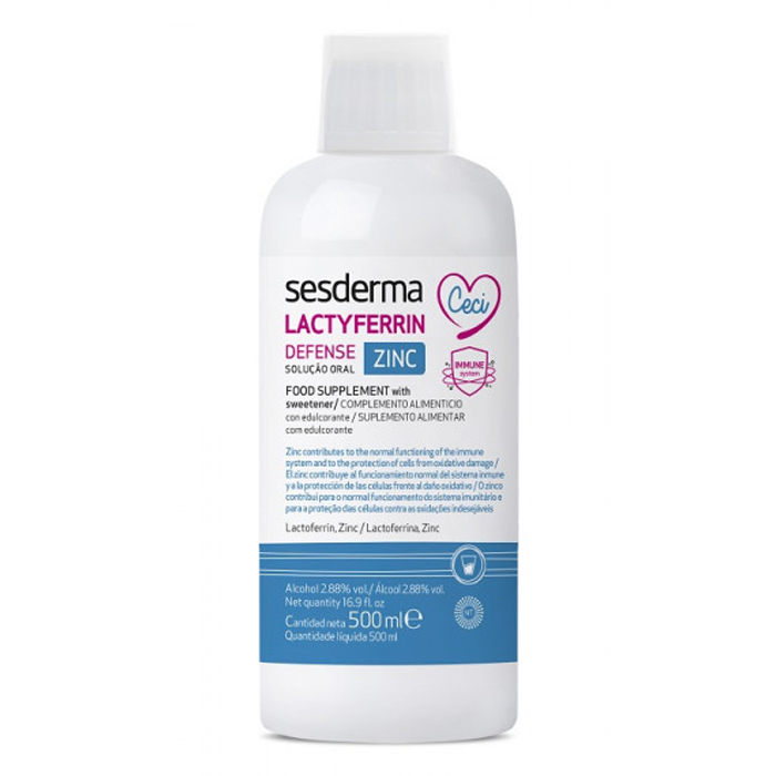 Sesderma Питьевая биологически активная добавка цинк Lactyferrin Defense, 500 мл (Sesderma, БАДы) от Socolor