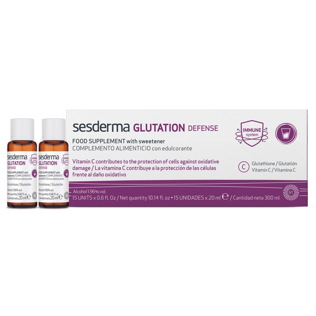 Sesderma Питьевая биологически активная антиоксидантная добавка Glutation Defense, 15 шт х 20 мл (Sesderma, БАДы) от Socolor