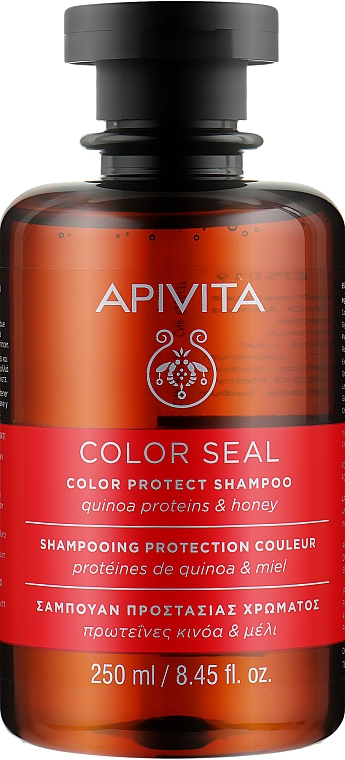 Apivita Шампунь для окрашенных волос с протеинами киноа и медом, 250 мл (Apivita, Hair)