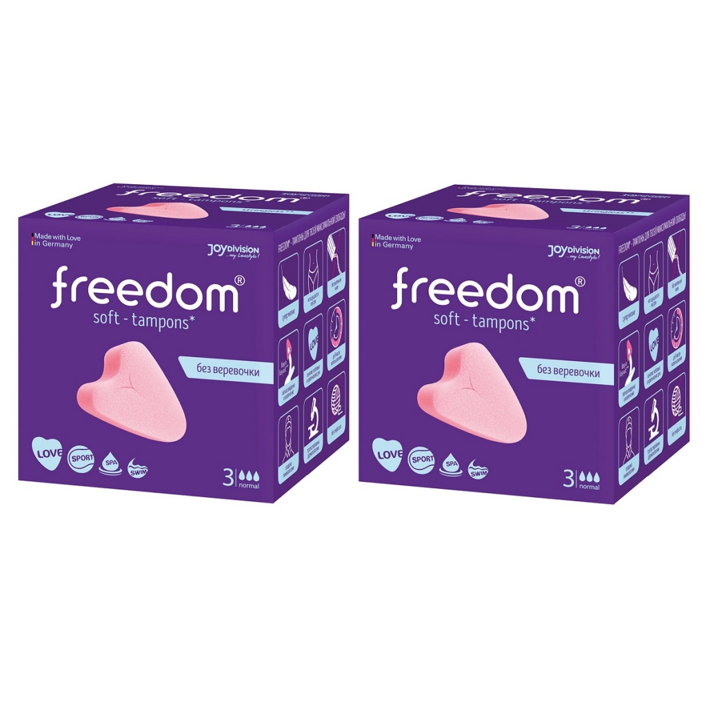 Freedom Набор-сдвойка Тампоны гигиенические Normal, 2 х 3 шт (Freedom, Тампоны)