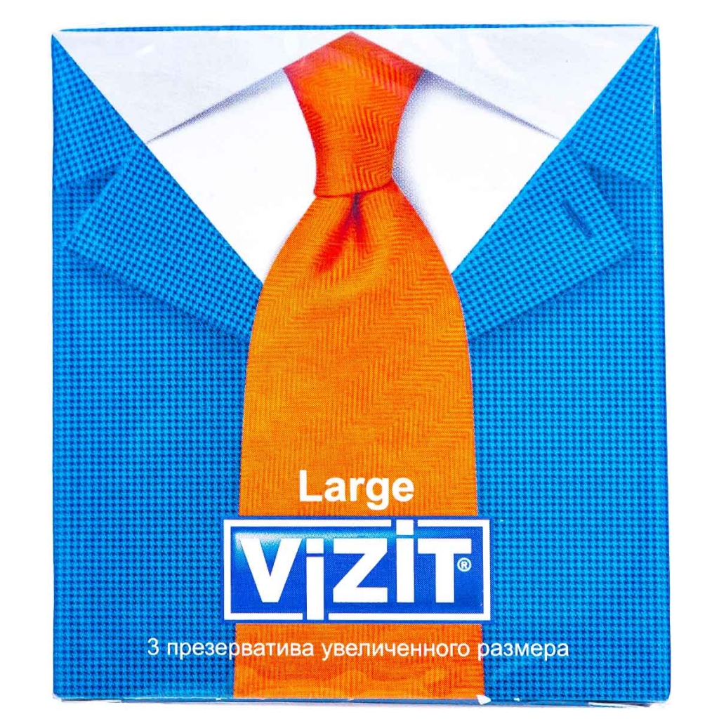 Vizit Презервативы увеличенного размера,3 шт (Vizit, Презервативы)